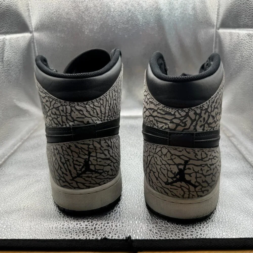 Size 13 Air Jordan 1 Retro High‎ Black Elephant Men's Sneaker Shoes 839115-013